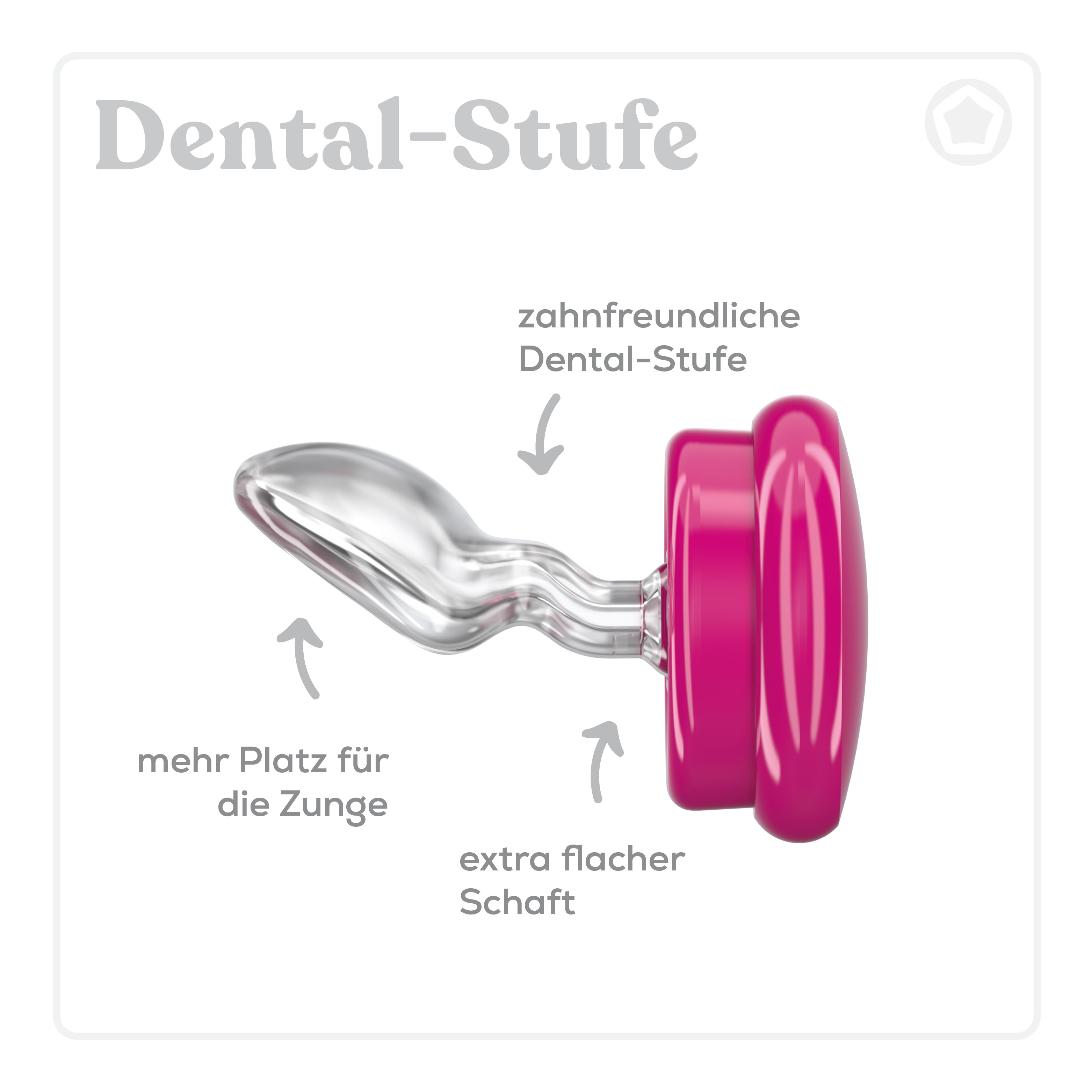 Dentistar Tag & Nacht Schnullerset, 3er Set, 14+ Monate, Gelb & Grau