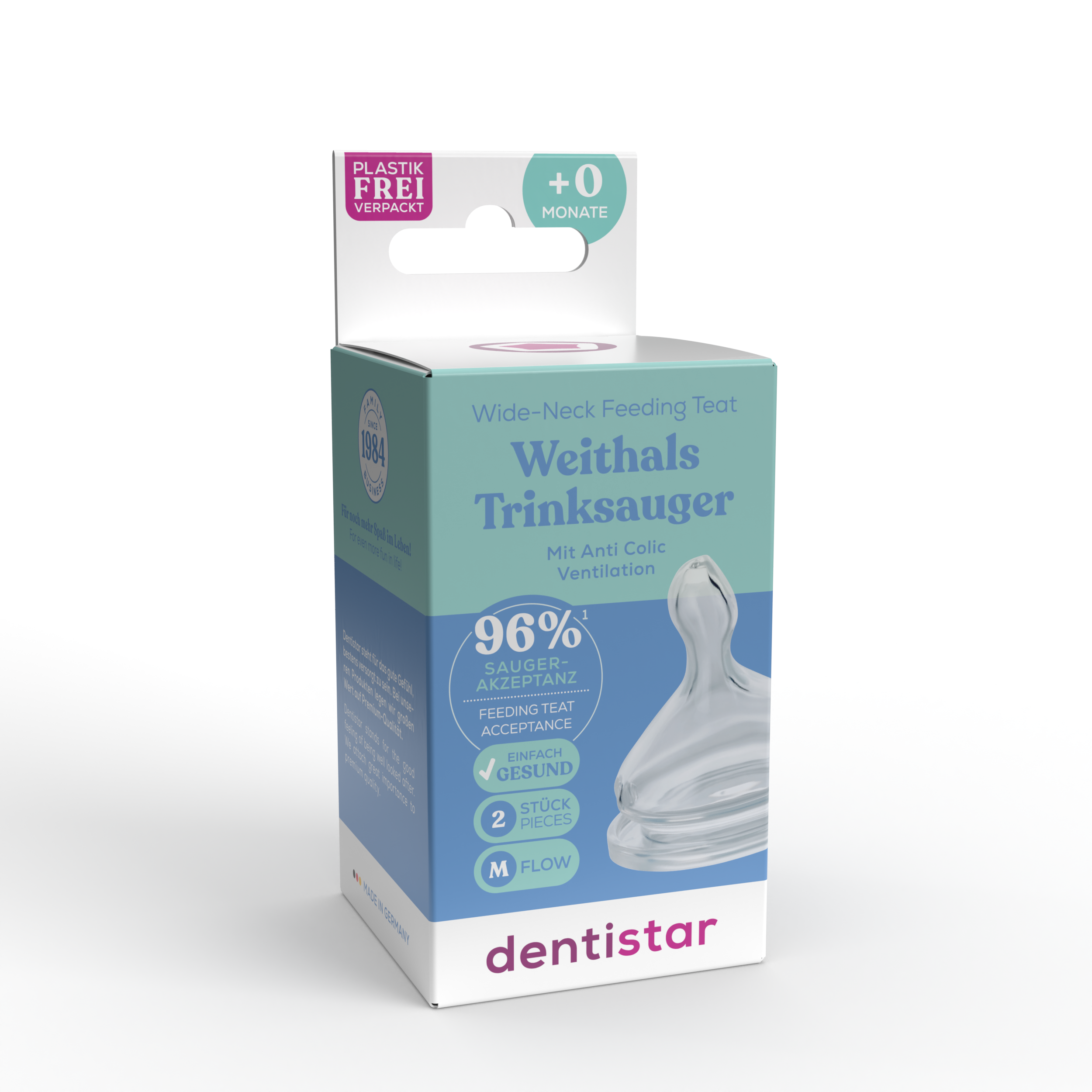 Dentistar wide-neck teat m flow