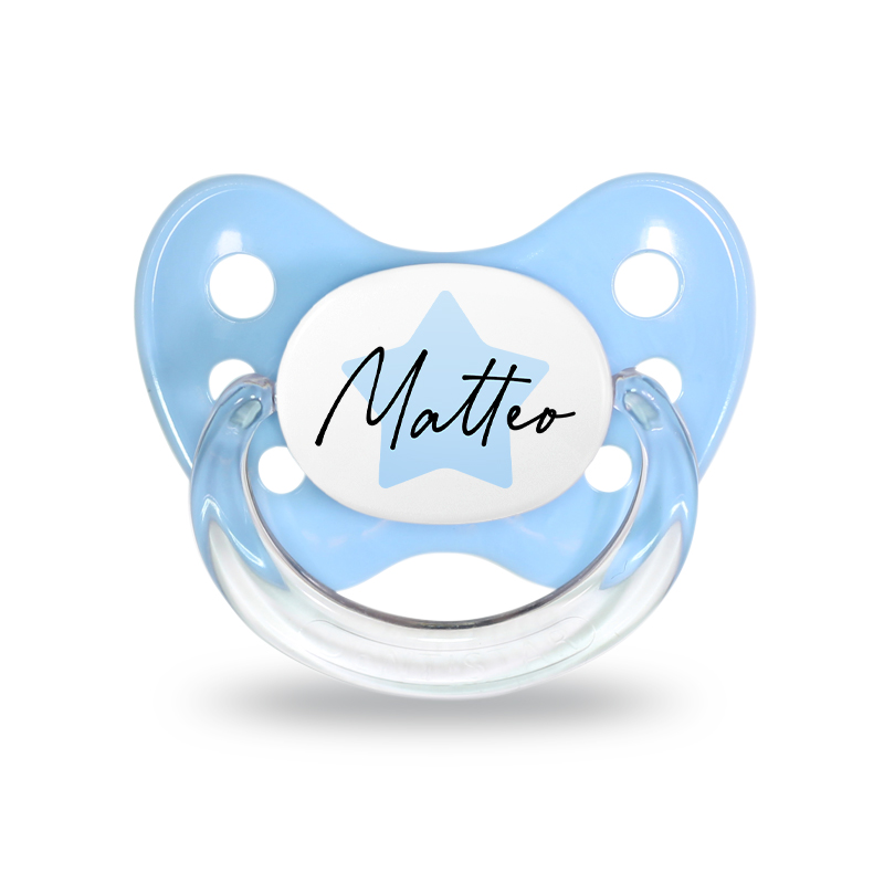 Name pacifier set of 2 Matteo size 1  