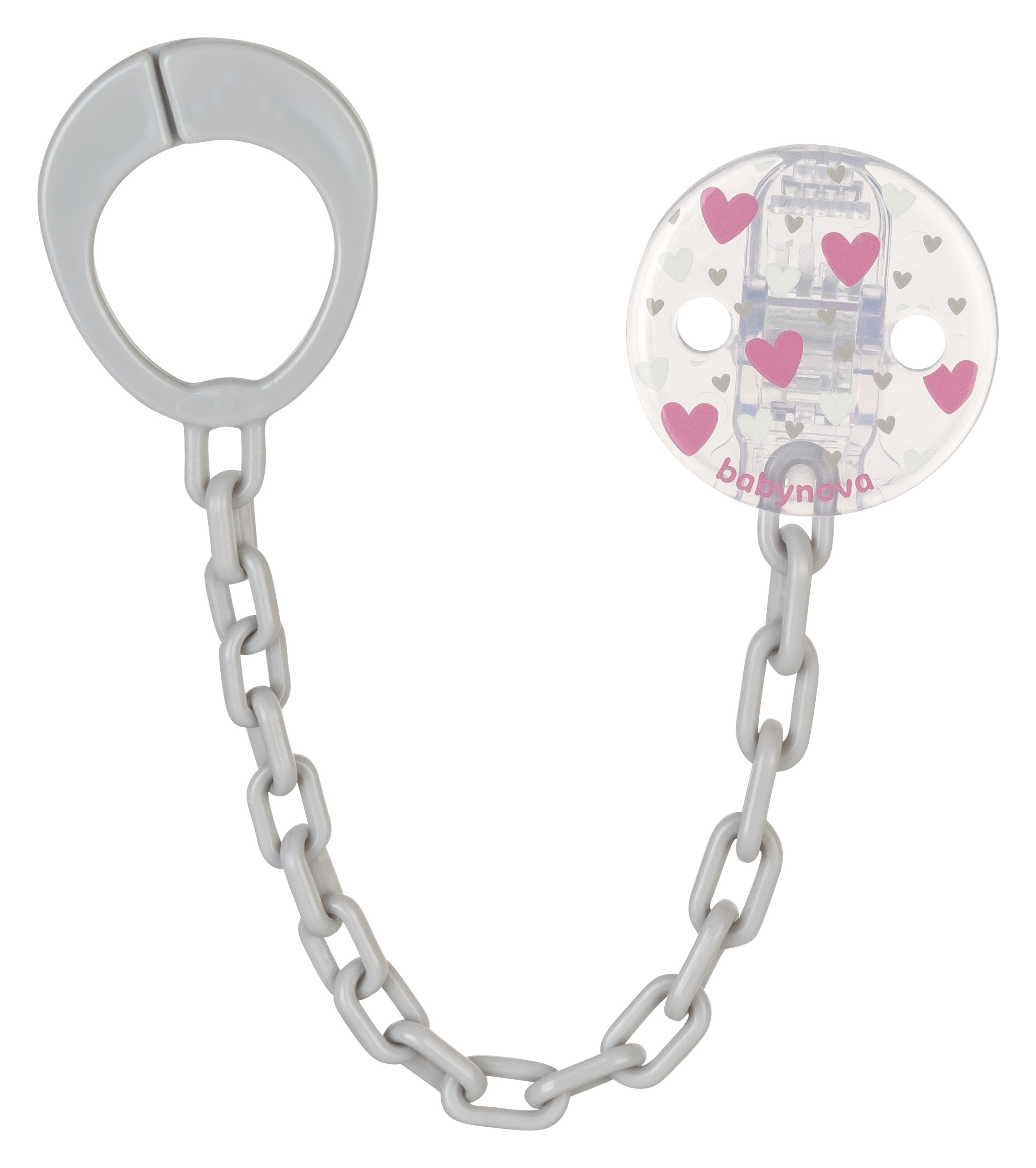 Pacifier chain hearts