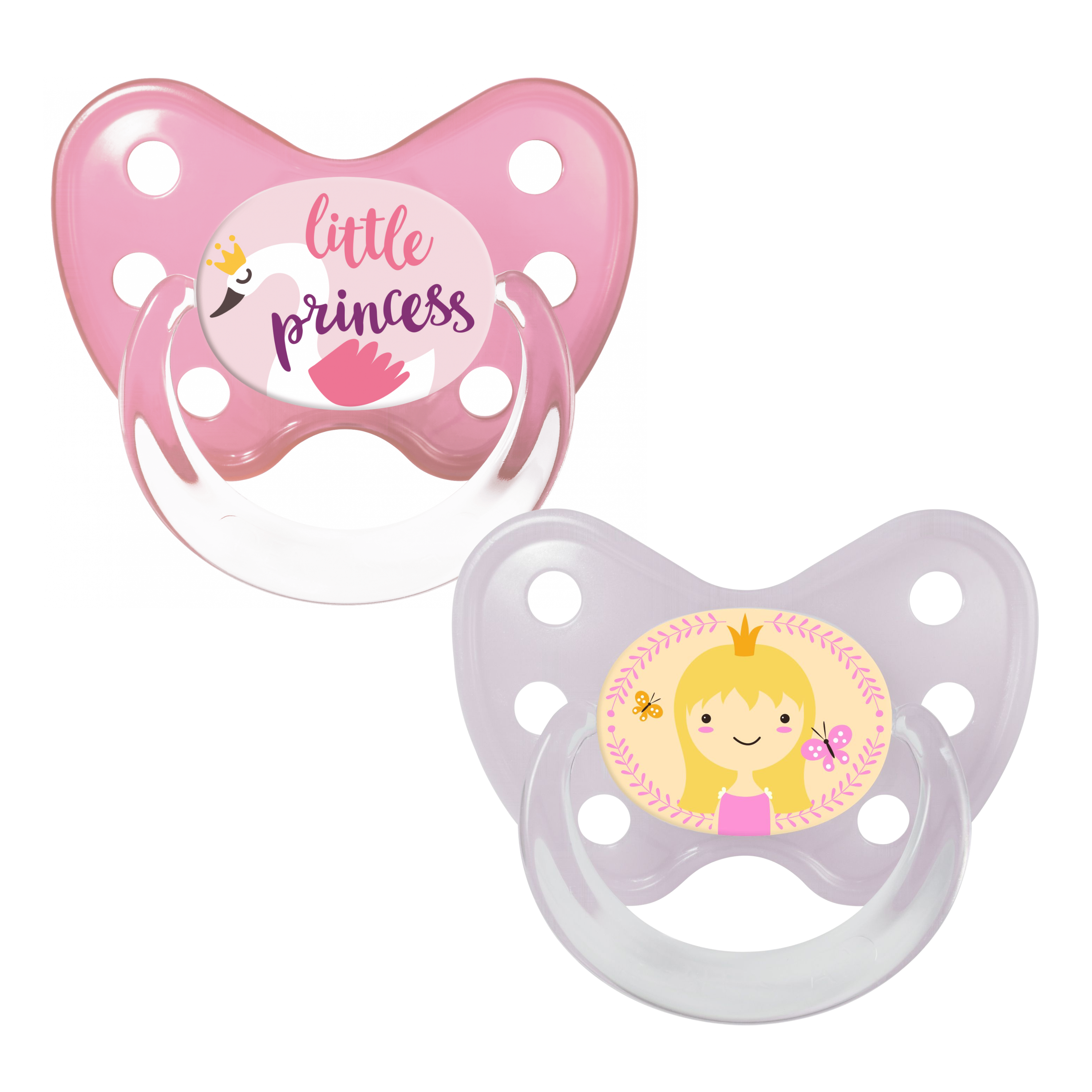 Schnuller Set Little Princess & Prinzessin